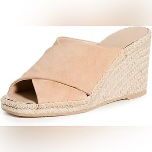 NEW Vince Gaelan Suede Espadrille Wedge Sandal Slide Size 10 with Box MSRP $250
